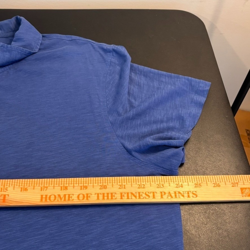 bloomingdales The Mens Store Blue 100% Cotton Short Sleeve Polo Top XL Classic - Picture 7 of 9